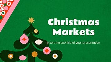 Christmas Markets Free Presentation Template -Google Slides PPT