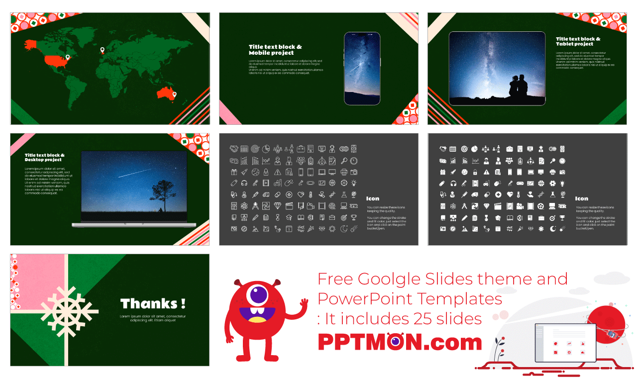 Christmas Markets Google Slides Theme PowerPoint Template