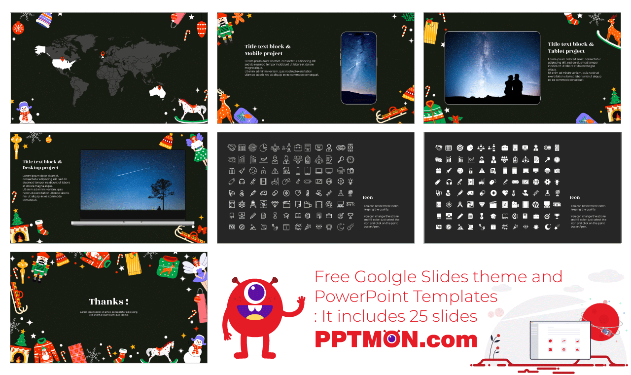 Christmas and New Year Google Slides Themes PowerPoint Templates