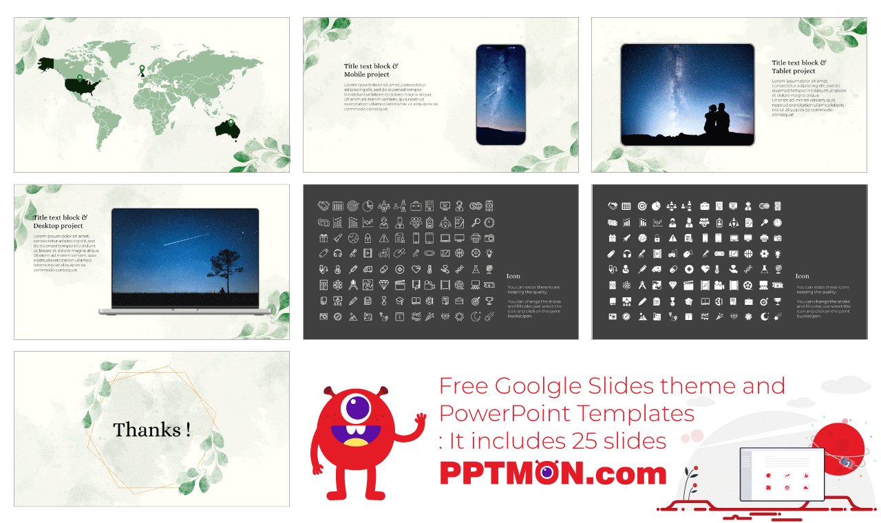 Elegant Eucalyptus Leaves Google Slides Themes PowerPoint Templates