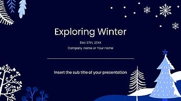 Exploring Winter Free Presentation Templates - Google Slides PPT