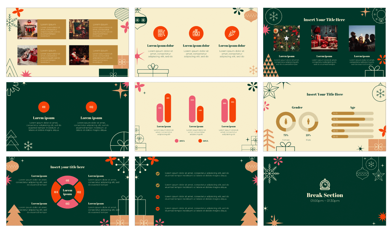 Happy Christmas Google Slides Themes PowerPoint Templates