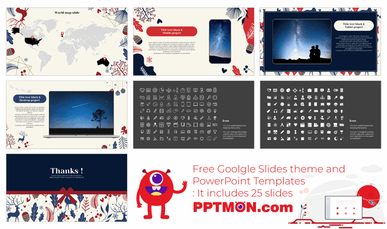 Collection of Winter Google Slides Themes PowerPoint Templates