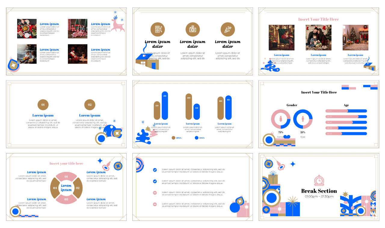 Holly Jolly Free Google Slides Theme PowerPoint Templates