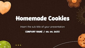 Homemade Cookies Google Slides Themes PowerPoint Templates