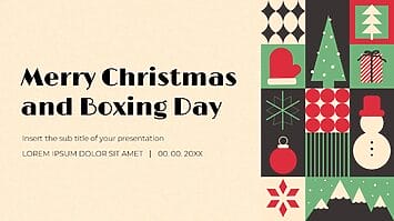 Merry Christmas and Boxing Day Google Slides PPT Templates