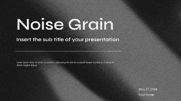 Noise Grain Presentation Templates - Google Slides PowerPoint