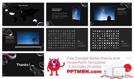 Transparent Bubble Google Slides Themes PowerPoint Templates
