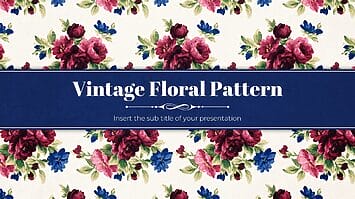 Vintage Floral Pattern Google Slides Theme PowerPoint Templates