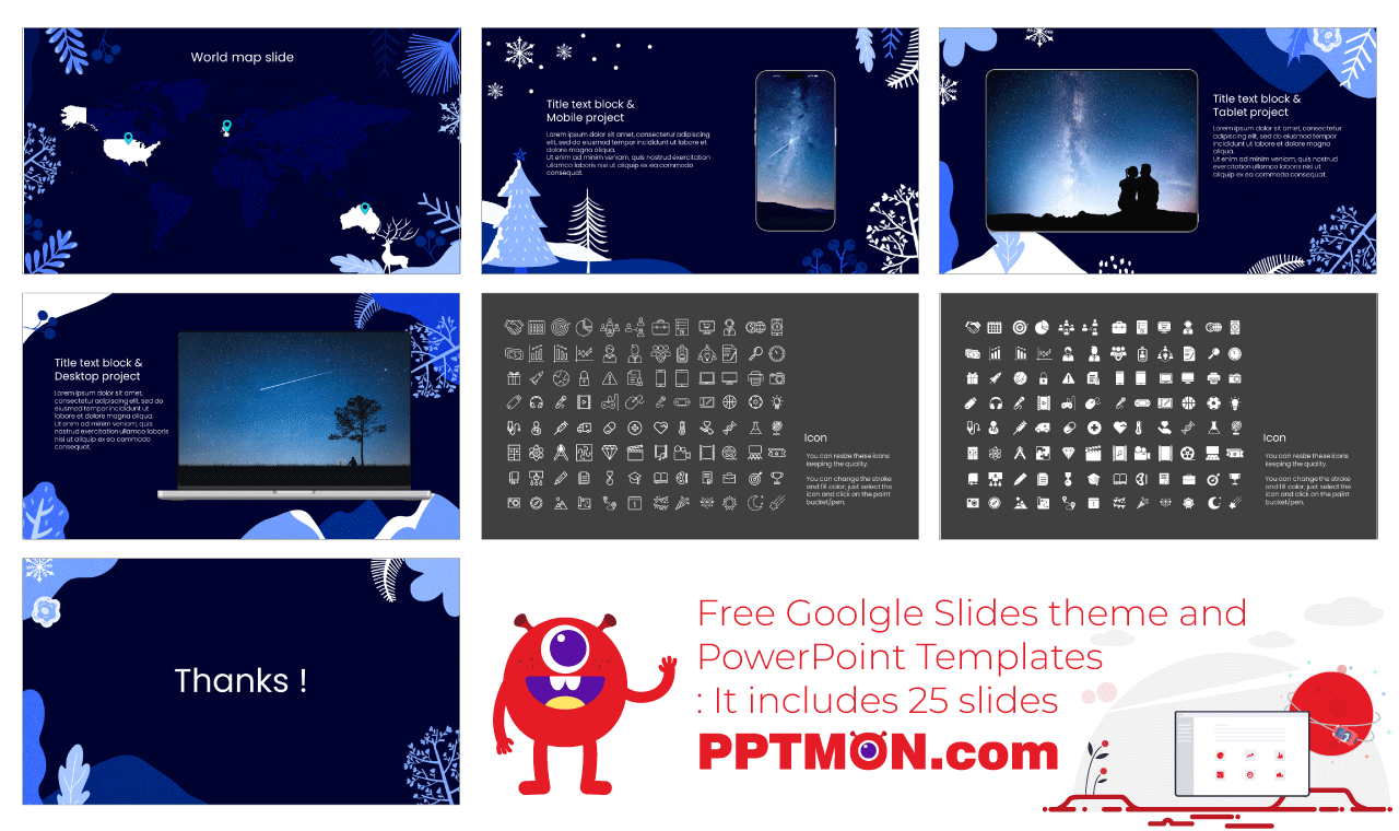 Winter Background Free Google Slides Themes PowerPoint Templates