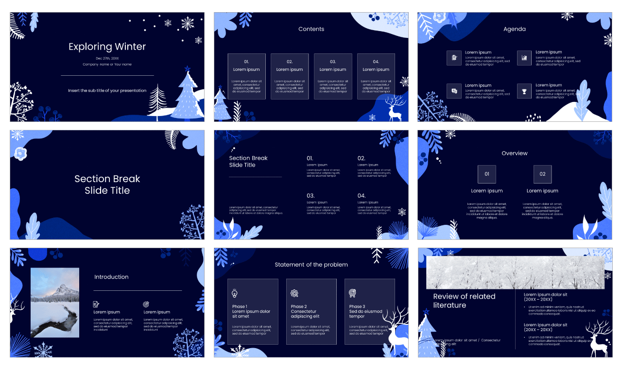 Winter Free Google Slides Themes PowerPoint Templates