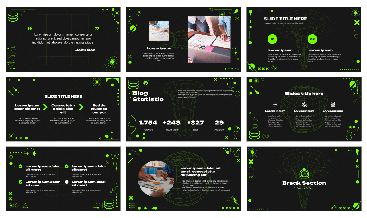 Futuristic Design Free Google Slides Themes PowerPoint Templates