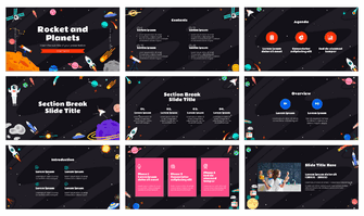 Rocket and Planets Google Slides Themes PowerPoint Templates