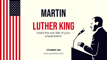 Martin Luther King Jr Google Slides Themes PowerPoint Templates