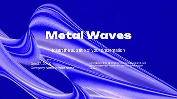 Metal Waves Free Presentation Templates - Google Slides & PPT