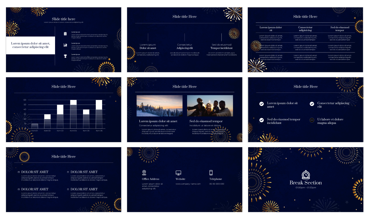 New Year Google Slides Themes PowerPoint Templates