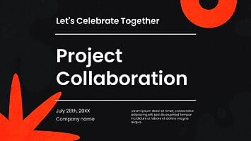 Project Collaboration Presentation Templates - Google Slides PPT
