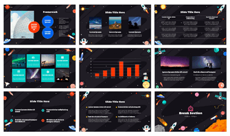 Rocket and Planets Google Slides Themes PowerPoint Templates