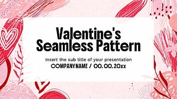Valentine's Seamless Pattern Google Slides PowerPoint Templates