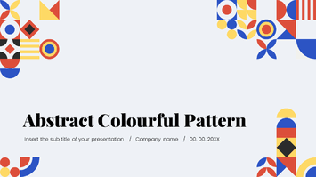 Abstract Colourful Pattern Google Slides PowerPoint Templates