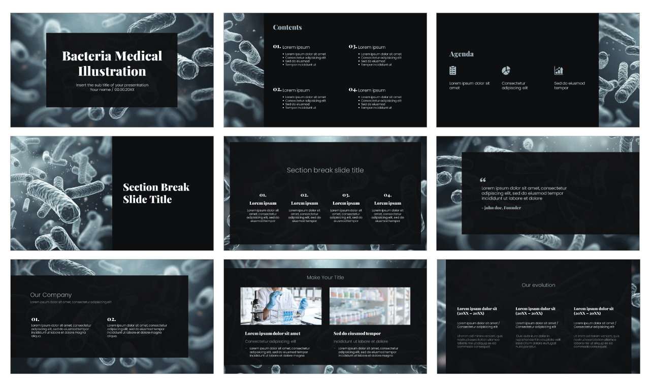 Bacteria Medical Free Google Slides Themes PowerPoint Templates