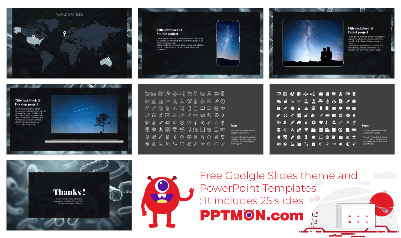 Bacteria Medical Google Slides Themes PowerPoint Templates