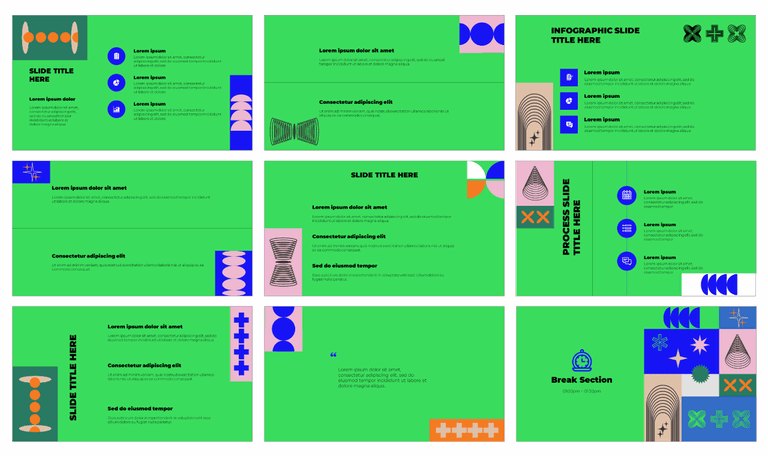 Neo Slide Design Neo Brutalism Presentation Templates - Google Slides PowerPoint
