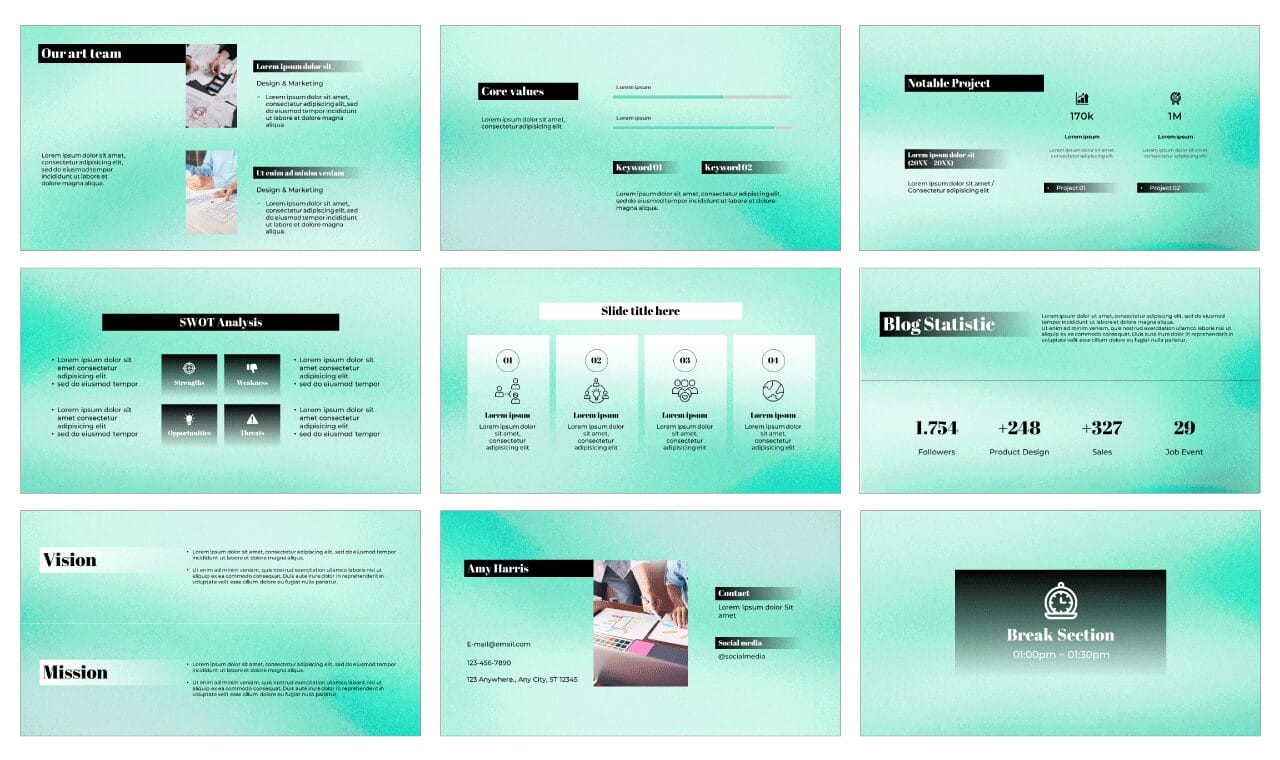 Business Report Free Google Slides Themes PowerPoint Templates
