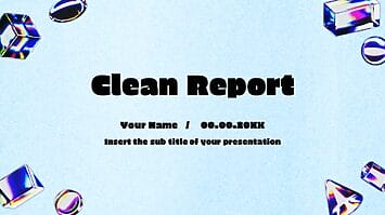 Clean Report Free Google Slides Themes PowerPoint Templates