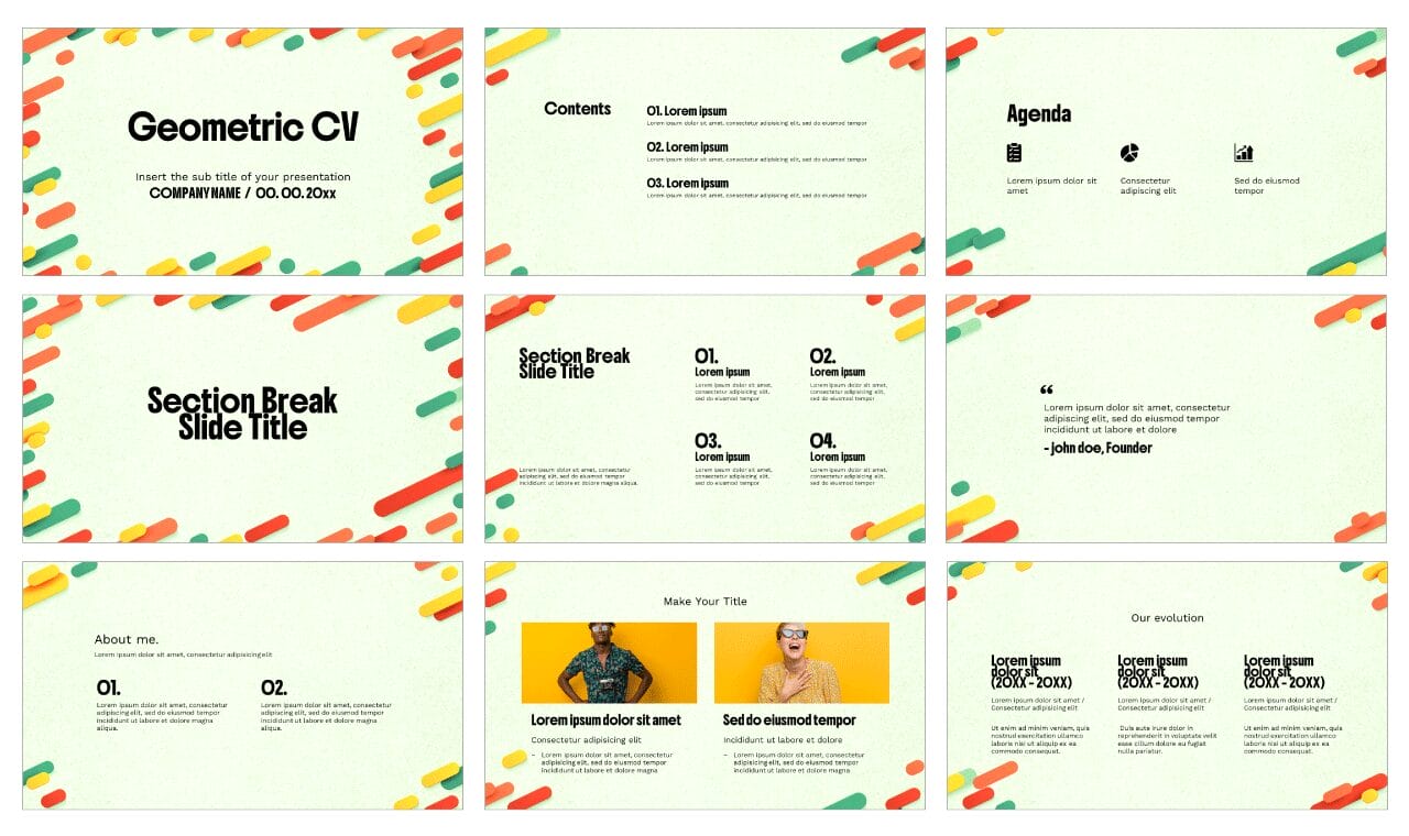 Creative CV Free Google Slides Themes PowerPoint Templates