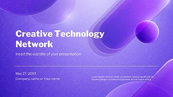 Creative Technology Network Google Slides PowerPoint Templates