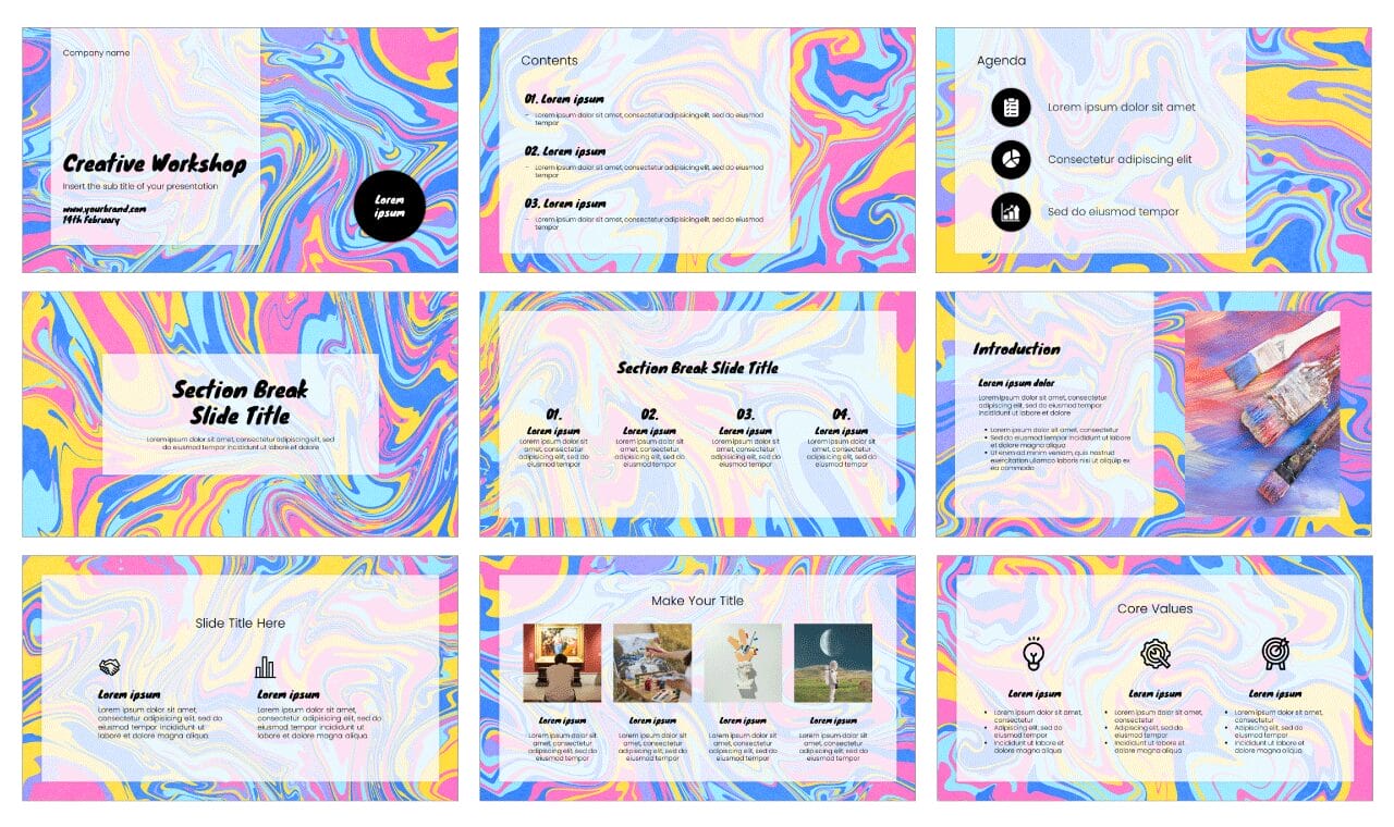 Creative Workshop Google Slides Themes PowerPoint Templates