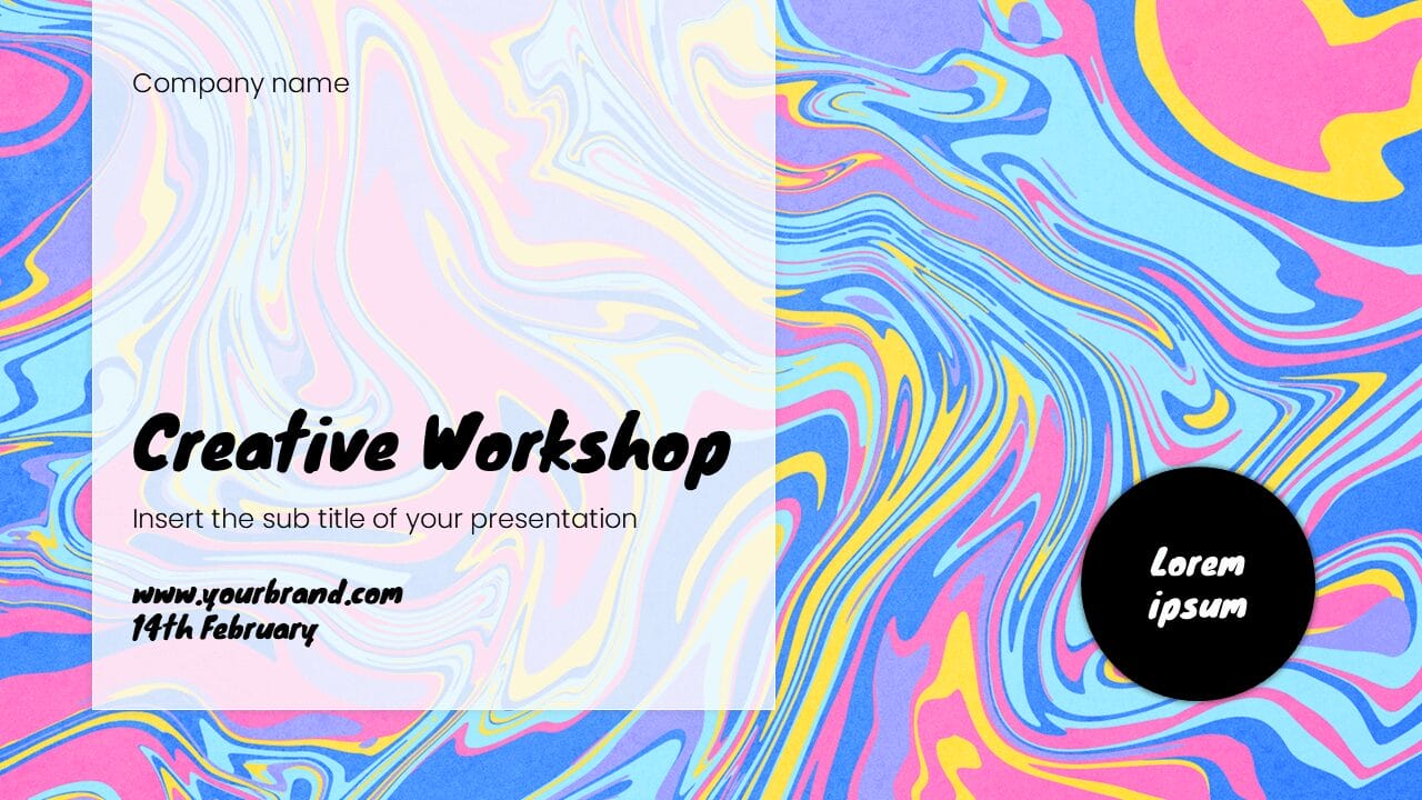 Creative Workshop Presentation Template - Google Slides and PPT