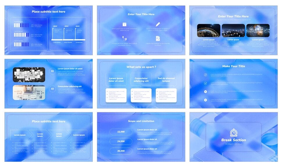 Data Visualization Presentation Template Google Slide PowerPoint