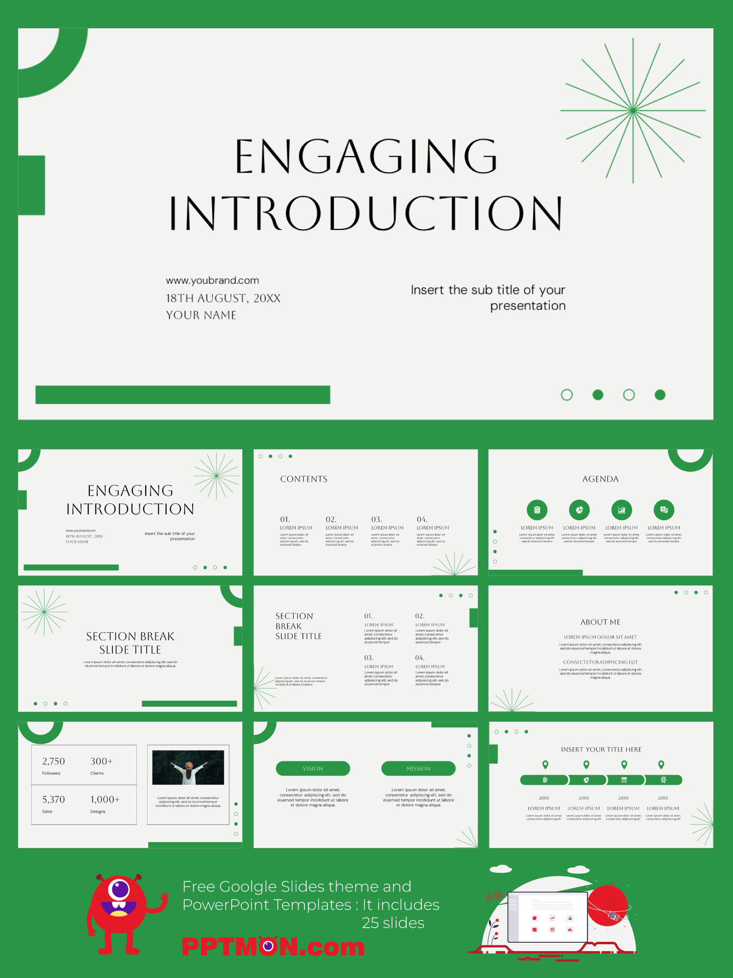 Engaging Introduction Free Google Slides Themes PowerPoint Templates