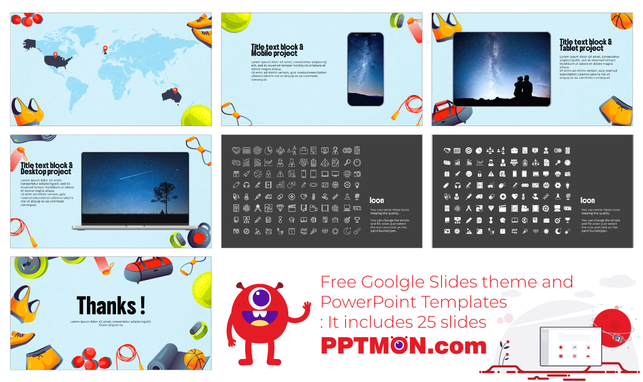 Exercise Sports Google Slides Themes PowerPoint Templates