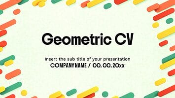 Geometric CV Free Google Slides Themes PowerPoint Templates