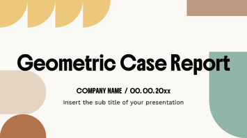 Geometric Case Report Free Google Slides PowerPoint Templates