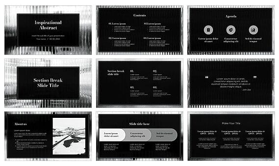 Inspirational Abstract Google Slide Themes PowerPoint Templates