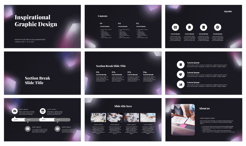Inspirational Graphic Design Google Slides PowerPoint Templates