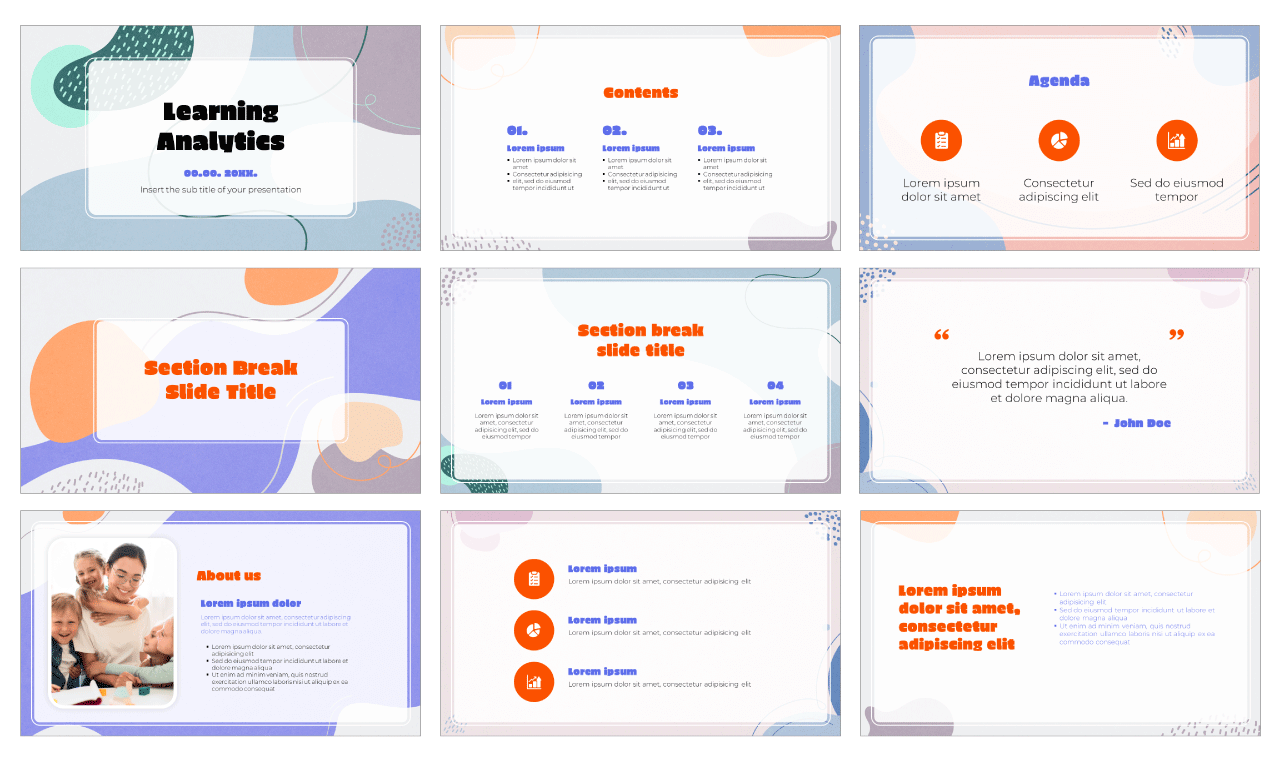 Learning Analytics Google Slides Theme PowerPoint Template