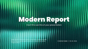 Modern Report Free Presentation Templates - Google Slides PPT