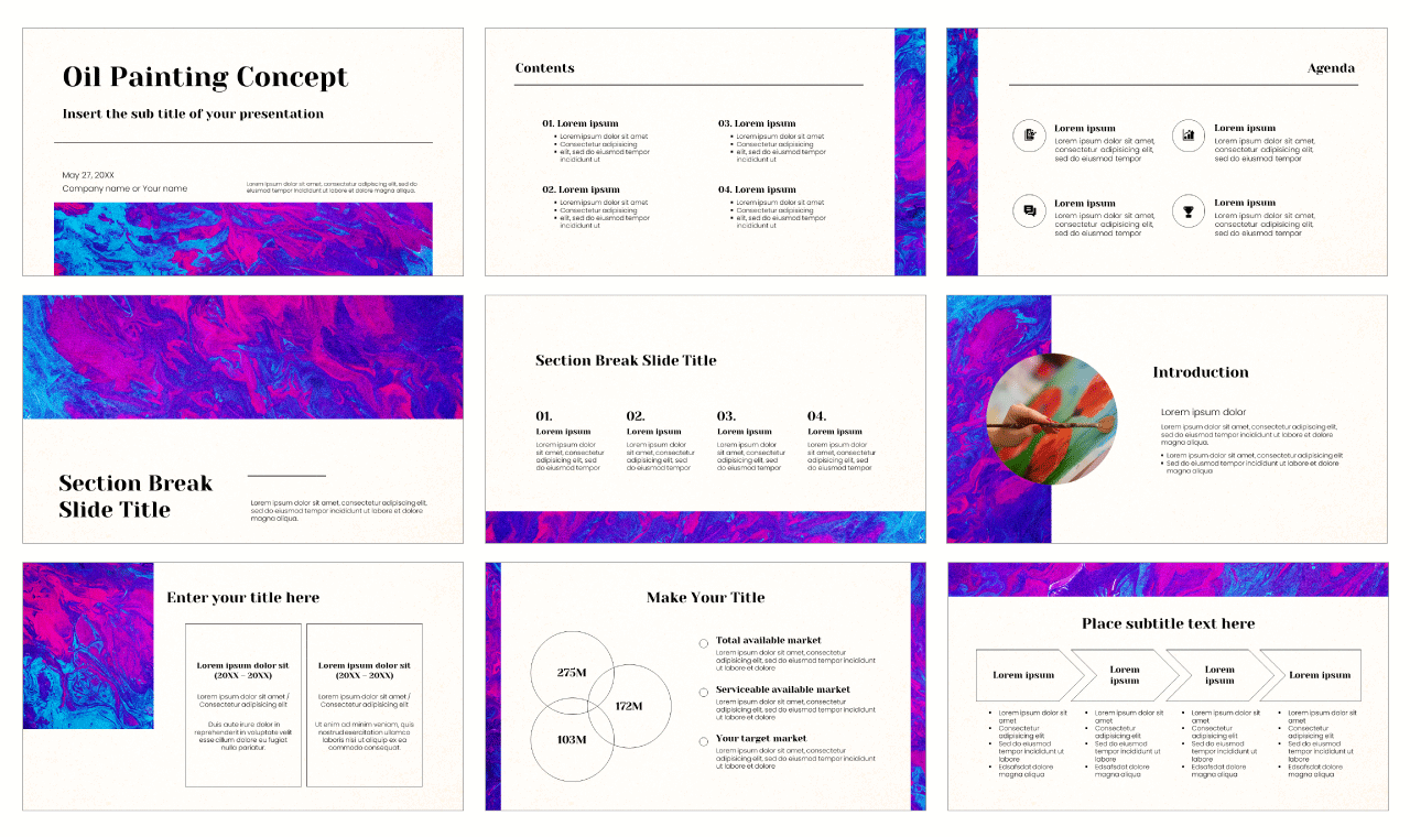 Oil Painting Free Google Slides Themes PowerPoint Templates