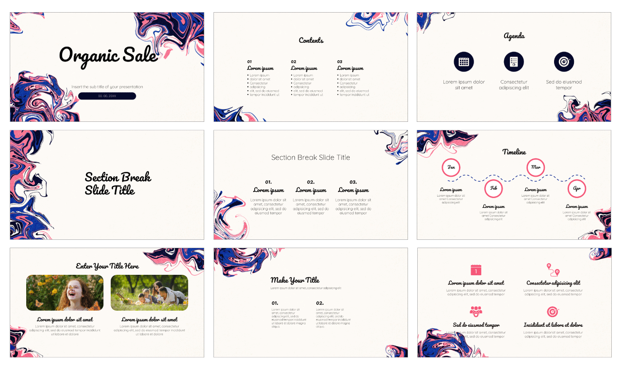 Organic Sale Google Slides Themes PowerPoint Templates