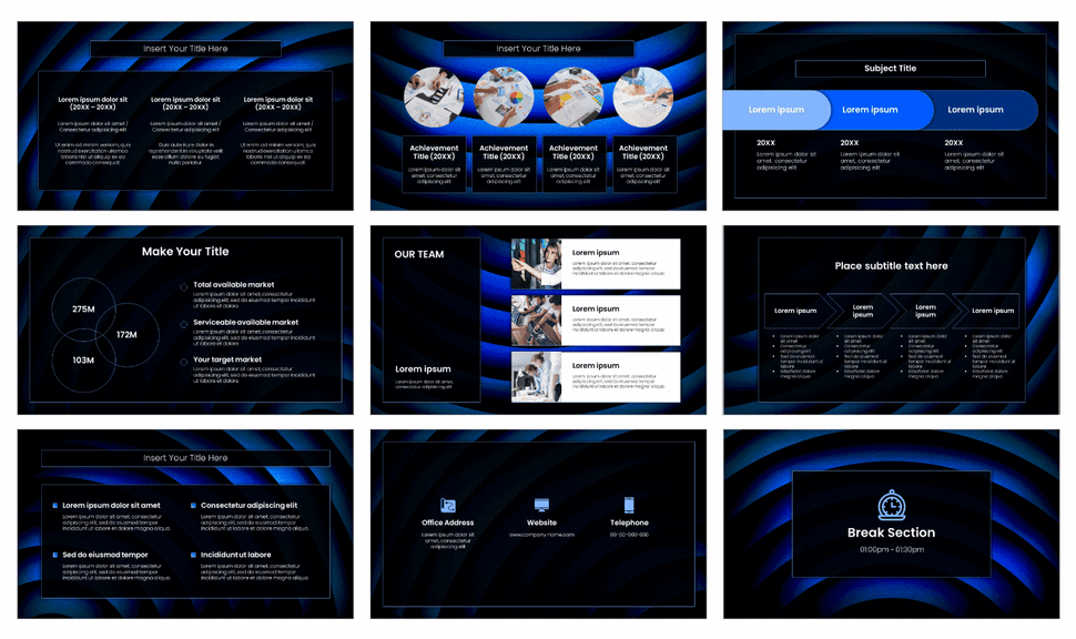 Visual Focus Presentation Template - Google Slides PowerPoint