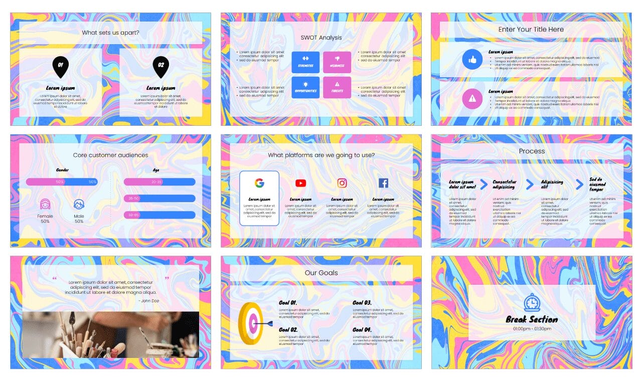 Psychedelic Free Google Slides Themes PowerPoint Templates