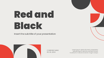 Red and Black Free Google Slides Themes PowerPoint Templates