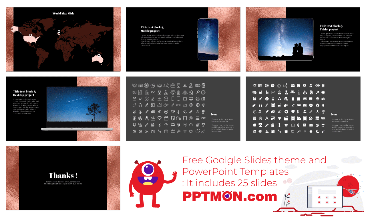 Rose Gold Google Slides Themes PowerPoint Templates