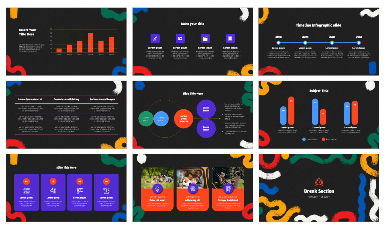 Thick Wavy Free Google Slides Themes PowerPoint Templates