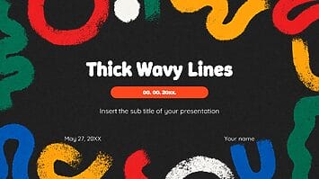 Thick Wavy Lines Google Slides Themes PowerPoint Templates